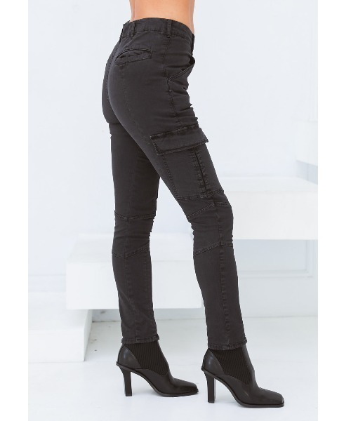 ALEXIA STAM(アリシアスタン)の「Stretch Slim Cargo Pants/ストレッチスリムカーゴパンツ(カーゴパンツ・レディース・ブラック/ベージュ/カーキ・S/M/XS)」の6枚目の写真