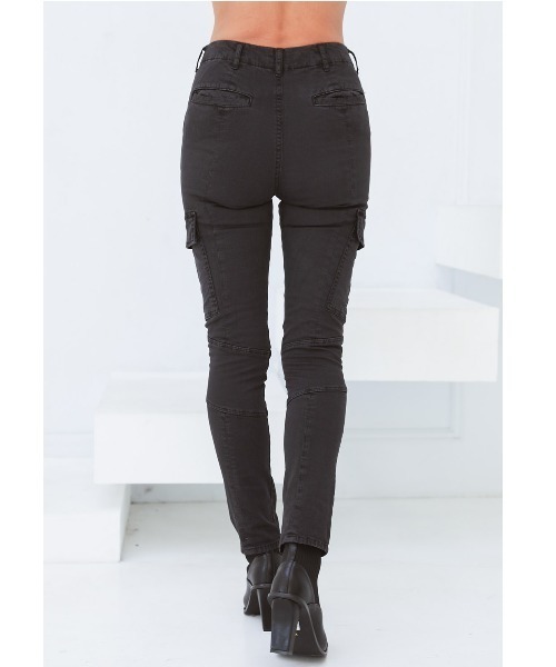 ALEXIA STAM(アリシアスタン)の「Stretch Slim Cargo Pants/ストレッチスリムカーゴパンツ(カーゴパンツ・レディース・ブラック/ベージュ/カーキ・S/M/XS)」の7枚目の写真