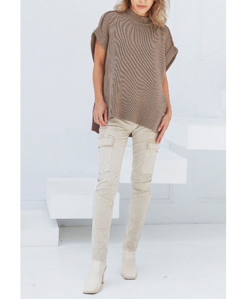 ALEXIA STAM(アリシアスタン)の「Stretch Slim Cargo Pants/ストレッチスリムカーゴパンツ(カーゴパンツ・レディース・ブラック/ベージュ/カーキ・S/M/XS)」の12枚目の写真