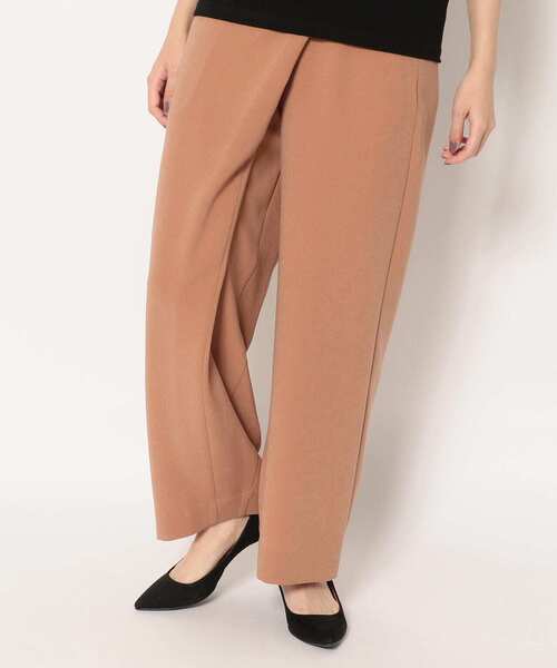 EZUMi / クロスウエストパンツ/ボトム/M/アセテート/ブラウン/YESS21PA02 EZUMi（エズミ）の「EZUMi（エズミ）クロスウエストパンツ / メーカー