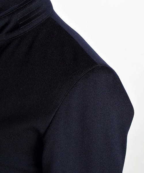 SHIPS（シップス）の「SD: 【LORO PIANA】 ”STORM SYSTEM” ソリッド ステンカラーコート■（ステンカラーコート・メンズ・ネイビー・X-LARGE/MEDIUM/LARGE/SMALL）」の14枚目の写真