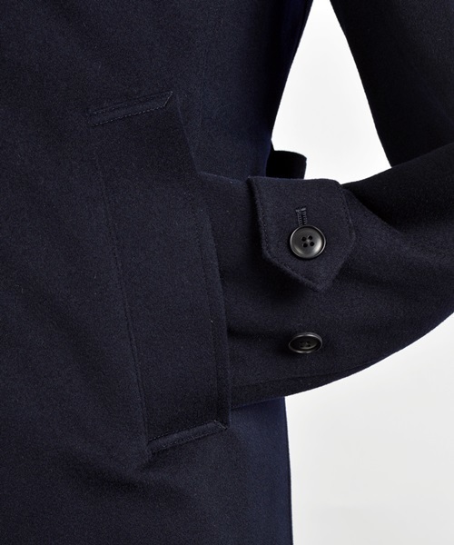 SHIPS（シップス）の「SD: 【LORO PIANA】 ”STORM SYSTEM” ソリッド ステンカラーコート■（ステンカラーコート・メンズ・ネイビー・X-LARGE/MEDIUM/LARGE/SMALL）」の15枚目の写真