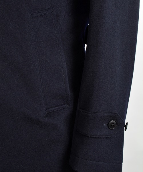 SHIPS（シップス）の「SD: 【LORO PIANA】 ”STORM SYSTEM” ソリッド ステンカラーコート■（ステンカラーコート・メンズ・ネイビー・X-LARGE/MEDIUM/LARGE/SMALL）」の4枚目の写真