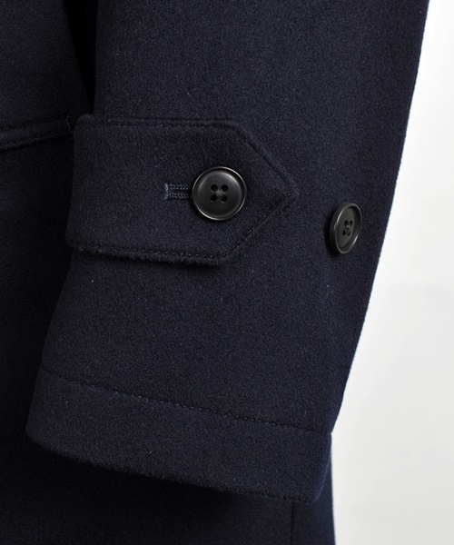 SHIPS（シップス）の「SD: 【LORO PIANA】 ”STORM SYSTEM” ソリッド ステンカラーコート■（ステンカラーコート・メンズ・ネイビー・X-LARGE/MEDIUM/LARGE/SMALL）」の5枚目の写真