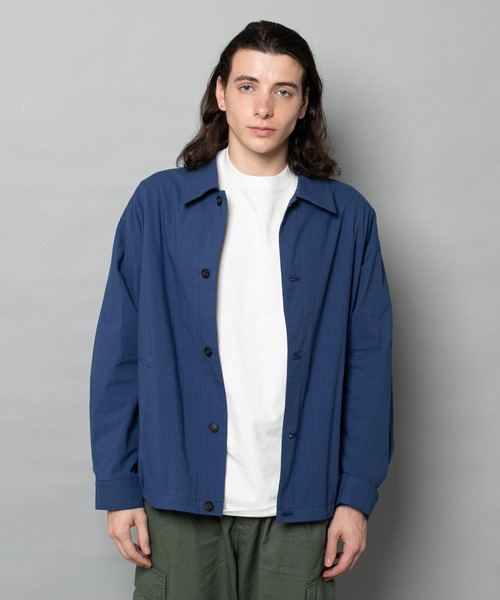 お手頃価格即出荷 Ciaopanic チャオパニック のファッション ジャケット アウター ブルゾン シアサッカーオーバーシャツブルゾン ブルゾン ブルゾン