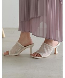Re:EDIT | [2021S/S PRE ORDER]スクエアトゥメッシュサンダル(サンダル)