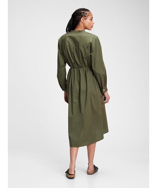 ミディシャツワンピース シャツワンピース Gap ギャップ のファッション ワンピース ドレス シャツワンピース セール