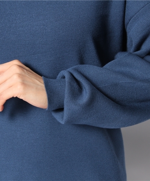 Ray BEAMS（レイビームス）の「Ray BEAMS / 14G フルニードル ビッグプルオーバー（ニット/セーター・レディース・オフホワイト/ブラック/ブルー系その他・ONE SIZE）」の10枚目の写真