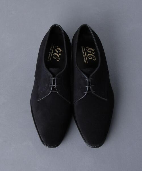UNITED ARROWS（ユナイテッドアローズ）の「＜GEORGE CLEVERLEY（ジョージ クレバリー）＞ 【別注】スエード 3EYE プレーントゥ（ドレスシューズ・メンズ・ブラック・7h/6h/8/7）」の2枚目の写真