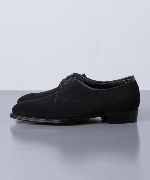 UNITED ARROWS（ユナイテッドアローズ）の「＜GEORGE CLEVERLEY（ジョージ クレバリー）＞ 【別注】スエード 3EYE プレーントゥ（ドレスシューズ・メンズ・ブラック・7h/6h/8/7）」の3枚目の写真
