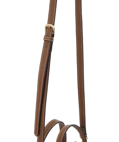 koe（コエ）の「ＰＶＣ×キャンバス親子トート＊（ショルダーバッグ・レディース・ブラウン/ブラック・FREE）」の9枚目の写真