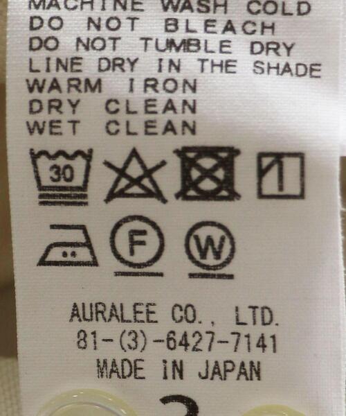 AURALEE（オーラリー）の「＜AURALEE（オーラリー）＞ フィンクス オックスフォード シャツ■■■（シャツ/ブラウス・メンズ・ブラック/オフホワイト/クリーム・4/3/5）」の12枚目の写真