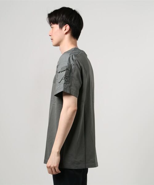 送料込★G-Star★Woven Mix Tシャツ G-STAR RAW(ジースターロゥ)の「MIX WOVEN CARGO T-SHIRT(T