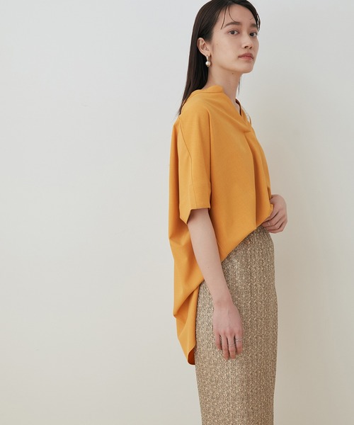 ADAM ET ROPE'(アダムエロペ)の「【アウトレット店舗・WEB限定】【セットアップ対応】リネンライクボリュームブラウス(シャツ/ブラウス・レディース・ライトグレー/サックスブルー/イエロー・FREE)」の3枚目の写真