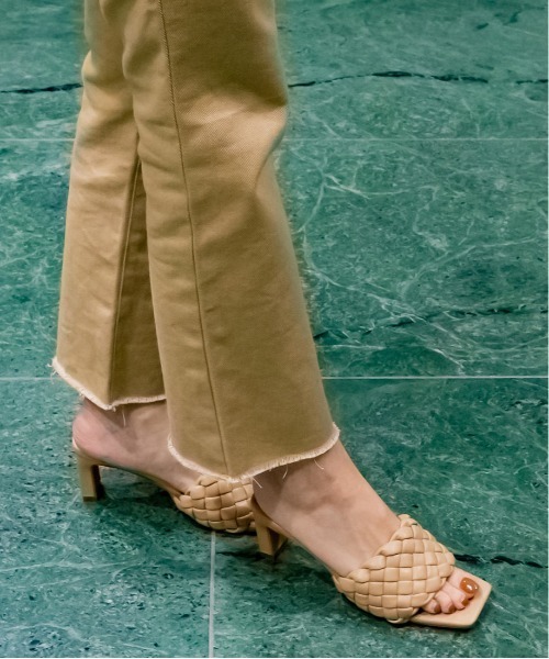 RANDA（ランダ）の「編み込みデザインミュールサンダル（サンダル・レディース・ベージュ/ホワイト/パープル・LL/S/M/L）」の10枚目の写真