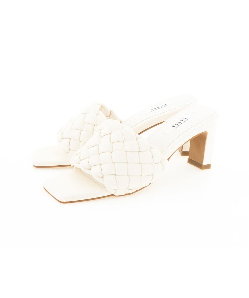 RANDA（ランダ）の「編み込みデザインミュールサンダル（サンダル・レディース・ベージュ/ホワイト/パープル・LL/S/M/L）」の7枚目の写真