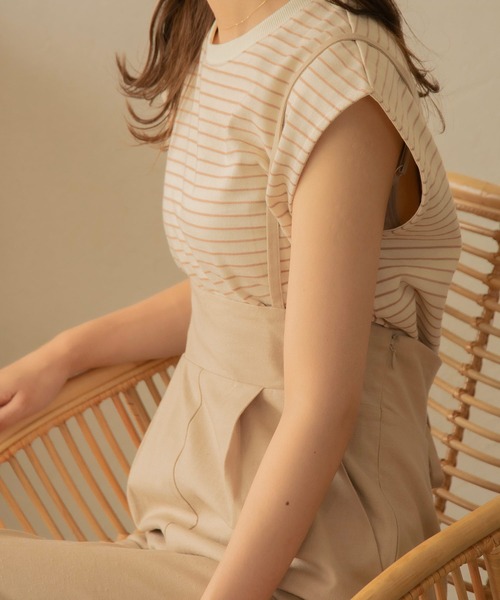 I_am（アイアム）の「linen like two way pants（その他パンツ・レディース・ベージュ/オフホワイト/ストライプ・M/S）」の15枚目の写真