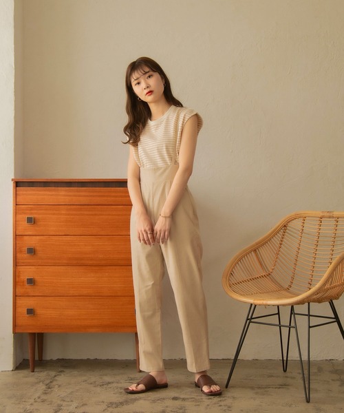 I_am（アイアム）の「linen like two way pants（その他パンツ・レディース・ベージュ/オフホワイト/ストライプ・M/S）」の10枚目の写真