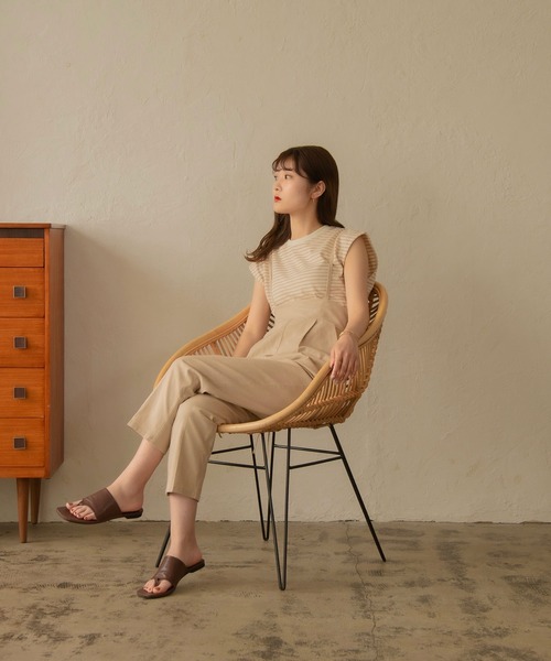 I_am（アイアム）の「linen like two way pants（その他パンツ・レディース・ベージュ/オフホワイト/ストライプ・M/S）」の12枚目の写真