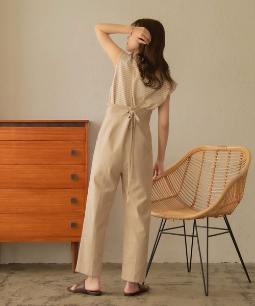 I_am（アイアム）の「linen like two way pants（その他パンツ・レディース・ベージュ/オフホワイト/ストライプ・M/S）」の7枚目の写真