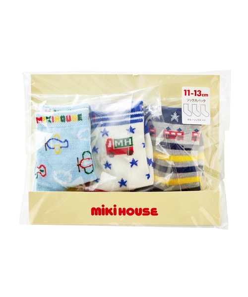MIKI HOUSE(ミキハウス)の「ソックスパック 3足セット(11-17cm)(ソックス/靴下・キッズ・ホワイト/ピンク/ブルー/マルチ・13-15cm/11-13cm/15-17cm)」の12枚目の写真