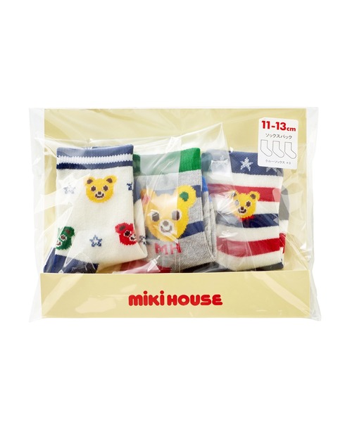MIKI HOUSE(ミキハウス)の「ソックスパック 3足セット(11-17cm)(ソックス/靴下・キッズ・ホワイト/ピンク/ブルー/マルチ・13-15cm/11-13cm/15-17cm)」の20枚目の写真