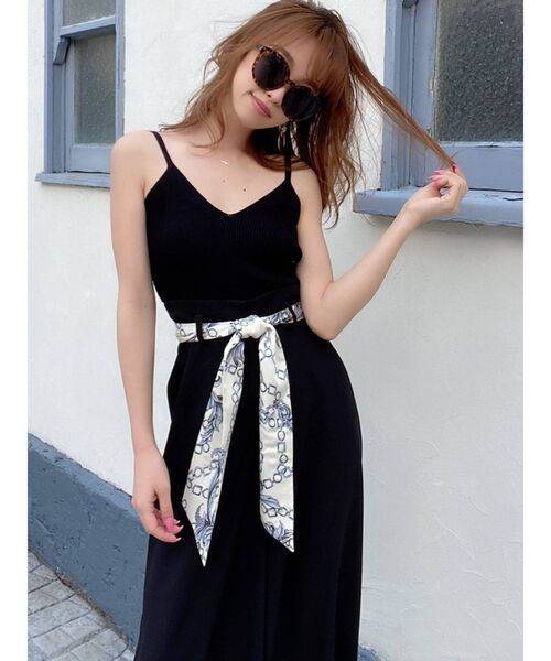 RESEXXY（リゼクシー）の「スカーフベルトワイドパンツ（その他パンツ・レディース・ブラック/ミント/ベージュ・FREE）」の19枚目の写真