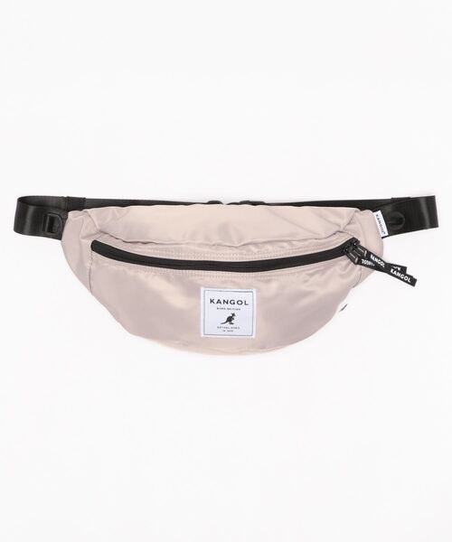KANGOL（カンゴール）の「【 KANGOL / カンゴール 】 ダブルジップ ナイロン ボディバッグ（ボディバッグ/ウエストポーチ・レディース・チャコール/グレイッシュベージュ/ブラック・FREE）」の8枚目の写真