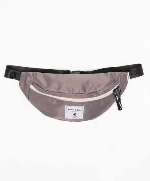 KANGOL（カンゴール）の「【 KANGOL / カンゴール 】 ダブルジップ ナイロン ボディバッグ（ボディバッグ/ウエストポーチ・レディース・チャコール/グレイッシュベージュ/ブラック・FREE）」の10枚目の写真