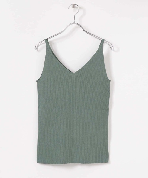 SENSE OF PLACE by URBAN RESEARCH（センスオブプレイスバイアーバンリサーチ）の「2WAYニットキャミソール（ニット/セーター・レディース・レッド/ライトベージュ/ブラック/グリーン・ONE）」の4枚目の写真