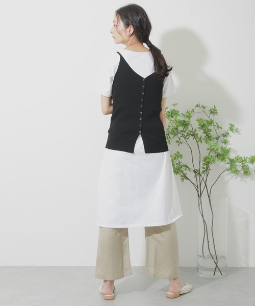 SENSE OF PLACE by URBAN RESEARCH（センスオブプレイスバイアーバンリサーチ）の「2WAYニットキャミソール（ニット/セーター・レディース・レッド/ライトベージュ/ブラック/グリーン・ONE）」の15枚目の写真