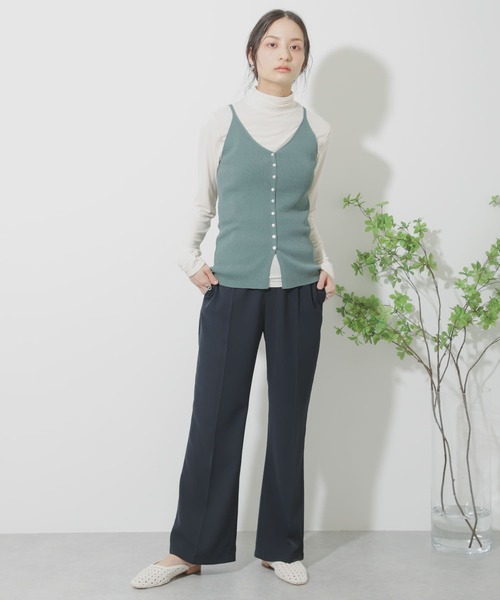 SENSE OF PLACE by URBAN RESEARCH（センスオブプレイスバイアーバンリサーチ）の「2WAYニットキャミソール（ニット/セーター・レディース・レッド/ライトベージュ/ブラック/グリーン・ONE）」の9枚目の写真