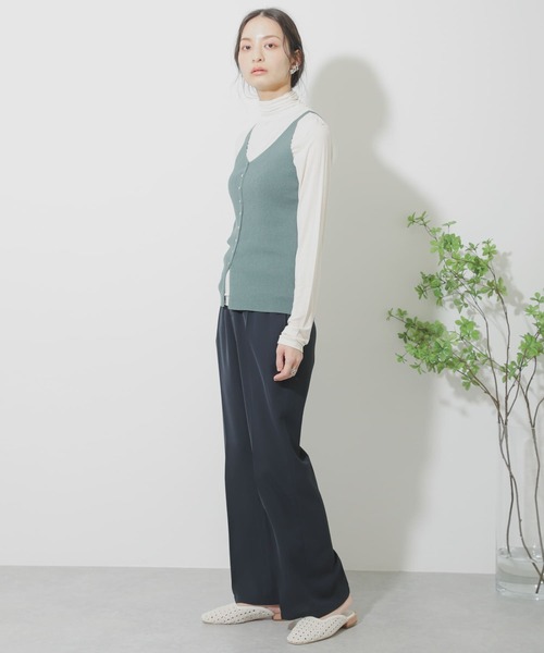 SENSE OF PLACE by URBAN RESEARCH（センスオブプレイスバイアーバンリサーチ）の「2WAYニットキャミソール（ニット/セーター・レディース・レッド/ライトベージュ/ブラック/グリーン・ONE）」の16枚目の写真