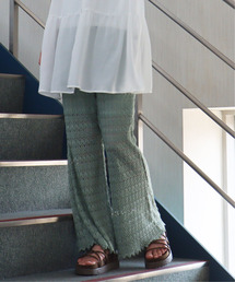 レースリーフフレアパンツ