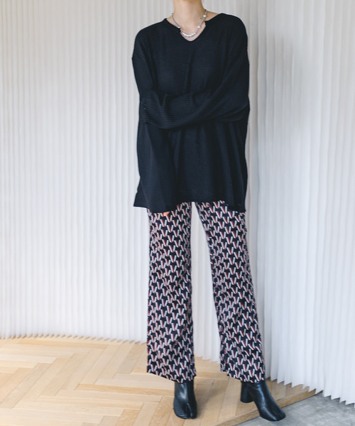 chuclla(チュクラ)の「【chuclla】【2021/AW】Waffle cloth pullover chw1474(Tシャツ/カットソー・レディース・ホワイト/ブラック/グレー・S/M/L)」の22枚目の写真