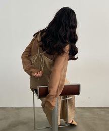 lawgy | uneven material cami op(ワンピース)