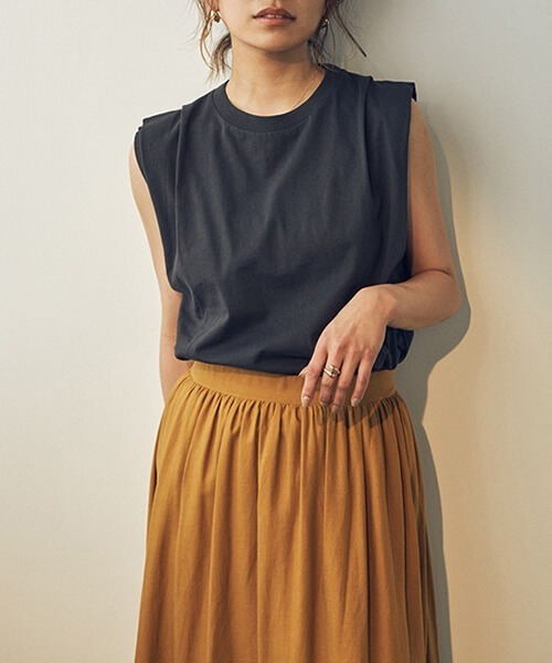 CREDONA  パワショルデザインT/T クレドナ CREDONA パワショルデザインT/T （BLACK） -ファッション通販