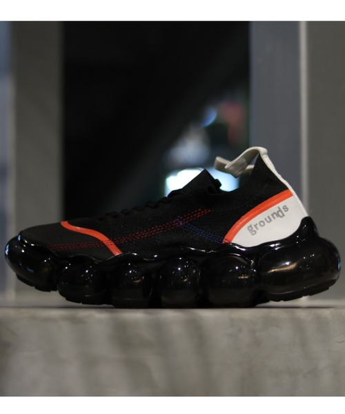 ROYAL FLASH（ロイヤルフラッシュ）の「【別注】grounds/グラウンズ/インサイドアウト BLK（スニーカー・メンズ・ブラック・40/41/42/43）」の8枚目の写真