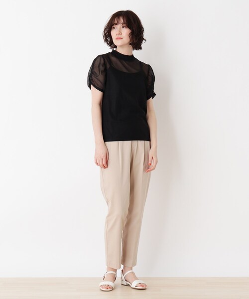 DRESKIP(ドレスキップ)の「◆シアーパフラメプルオーバー(シャツ/ブラウス・レディース・ライトグレー/ブラック/オフホワイト・02/03)」の5枚目の写真