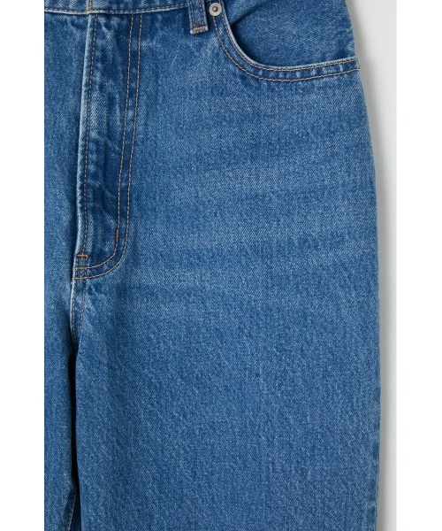 MOUSSY（マウジー）の「CUT OFF CROPPED FLARE（デニムパンツ・レディース・ブラック/ブルー・1/2/0）」の13枚目の写真