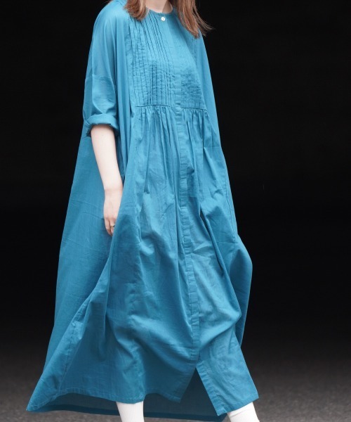 LUPILIEN（ルピリアン）の「ピンタックワンピース（ワンピース・レディース・ブラック/オフホワイト/グリーン・FREE）」の14枚目の写真