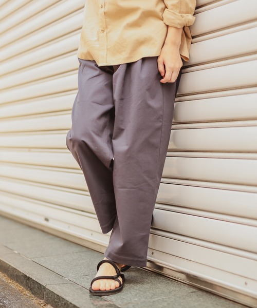 CIAOPANIC TYPY（チャオパニックティピー）の「絡み織りタックワイドパンツ（その他パンツ・メンズ・オリーブ/ブラック/ベージュ/チャコールグレー・MEDIUM/LARGE）」の3枚目の写真