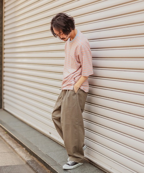 CIAOPANIC TYPY（チャオパニックティピー）の「絡み織りタックワイドパンツ（その他パンツ・メンズ・オリーブ/ブラック/ベージュ/チャコールグレー・MEDIUM/LARGE）」の21枚目の写真