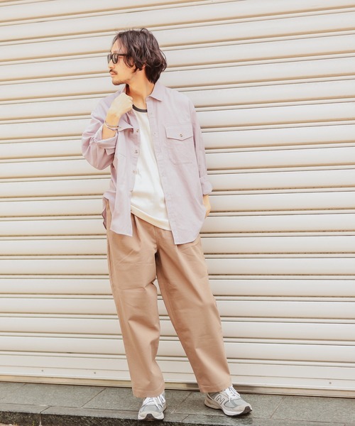 CIAOPANIC TYPY（チャオパニックティピー）の「絡み織りタックワイドパンツ（その他パンツ・メンズ・オリーブ/ブラック/ベージュ/チャコールグレー・MEDIUM/LARGE）」の17枚目の写真