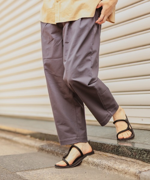 CIAOPANIC TYPY（チャオパニックティピー）の「絡み織りタックワイドパンツ（その他パンツ・メンズ・オリーブ/ブラック/ベージュ/チャコールグレー・MEDIUM/LARGE）」の14枚目の写真