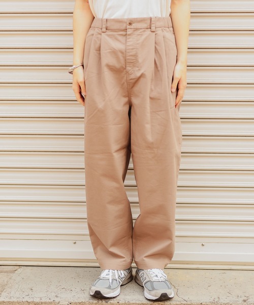 CIAOPANIC TYPY（チャオパニックティピー）の「絡み織りタックワイドパンツ（その他パンツ・メンズ・オリーブ/ブラック/ベージュ/チャコールグレー・MEDIUM/LARGE）」の12枚目の写真