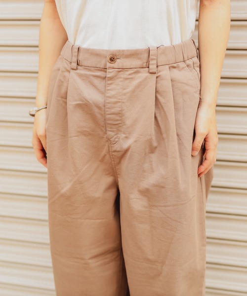 CIAOPANIC TYPY（チャオパニックティピー）の「絡み織りタックワイドパンツ（その他パンツ・メンズ・オリーブ/ブラック/ベージュ/チャコールグレー・MEDIUM/LARGE）」の6枚目の写真