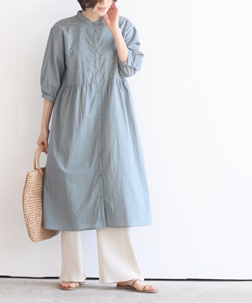 オーバーレース切替７分袖ワンピース ワンピース Rps アールピーエス のファッション通販 Zozotown