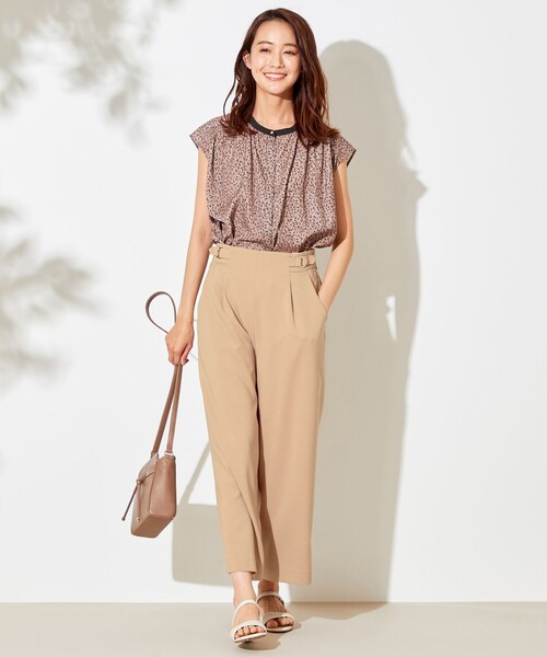 ANY SIS(エニィスィス)の「【洗える】カッセンフラワープリント ブラウス(シャツ/ブラウス・レディース・ブラウン系4/アイボリー系4・2)」の6枚目の写真