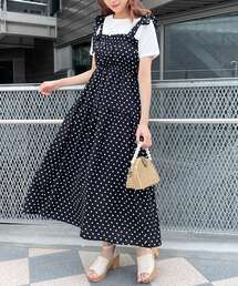 MAJESTIC LEGON | ショルダーリボンキャミワンピ(ワンピース)